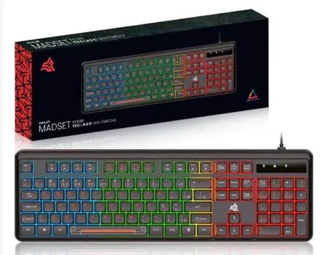 TECLADO KNUP RGB C/FIO KP-TE130
