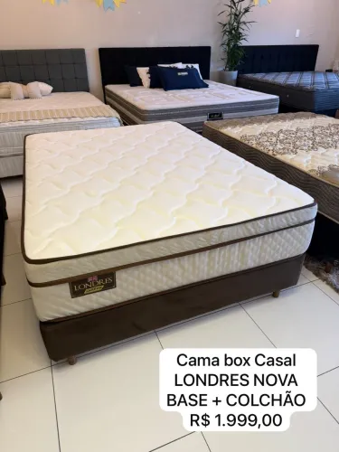 Cama Box Casal LONDRES NOVA - ENTREGA