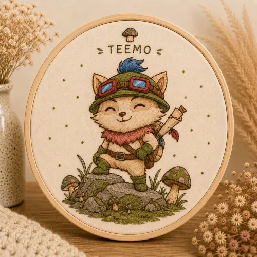 Bastidor Teemo League of Legends 14cm