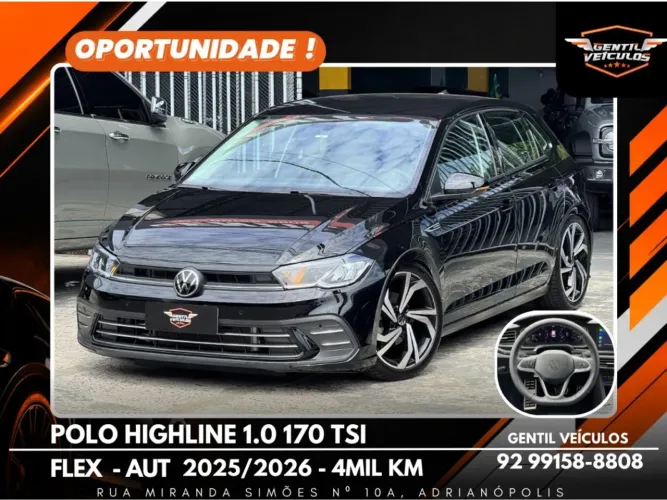 Volkswagen Polo Highline 170 TSI 1.0 Flex 12V Aut. 2026