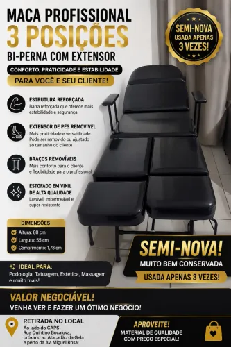 Maca Profissional 3 Posições 