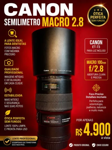 Lente 100 mm macro 2.8 DENTISTA