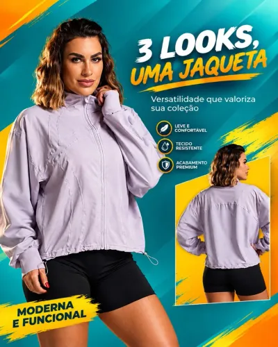 Jaqueta fitness feminino premium em grande quantidade somente *
