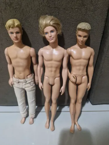 Kit 3 bonecos Ken Barbie - no estado ( antigos)