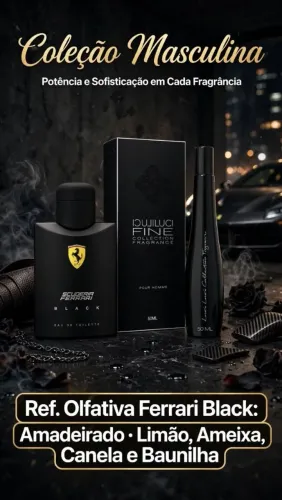 Perfume Importado Ferrari Black Luci Luci