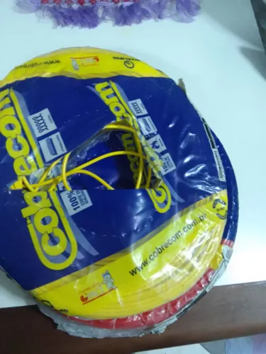 Cabo 1×1.5 amarelo 50 metros