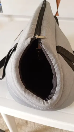 Vendo bolsa de pet nova cinza.