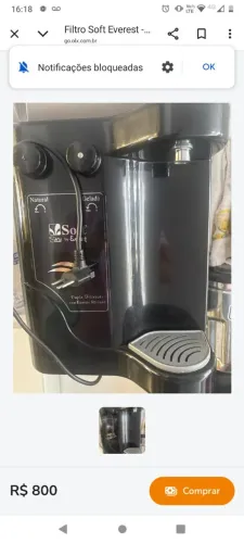 Purificador de água com refrigeração