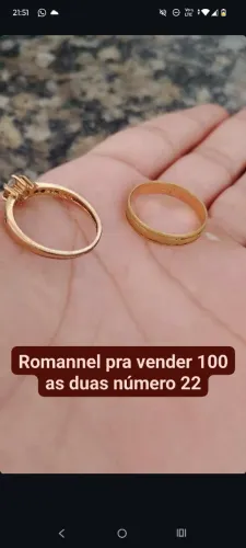 Aliança e anel da Rommanel novos