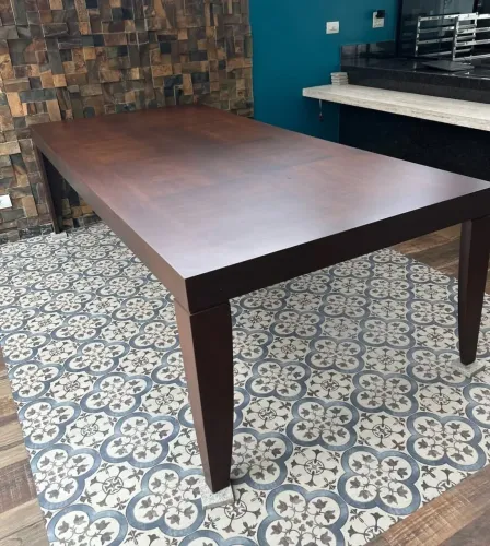 Mesa Jantar, folha natural nogueira