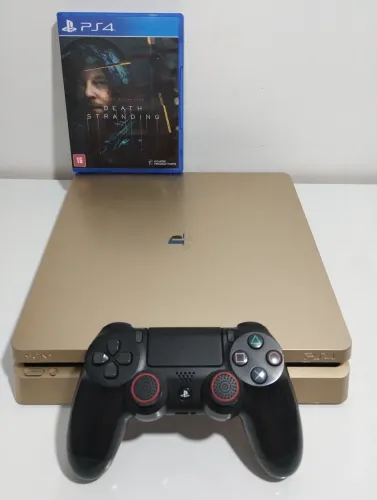 Playstation 4 slim 1TB edição limitada Gold Edition