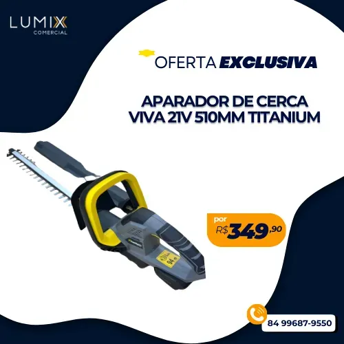 APARADOR DE CERCA VIVA S/BAT 21V 510MM TITANIUM