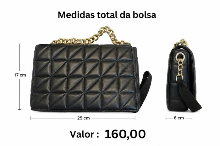 Bolsa Zara preta