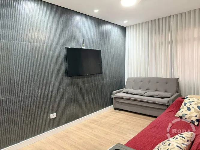 Apartamento à venda no Embaré  Santos | Porteira Fechada | Frente à Praia
