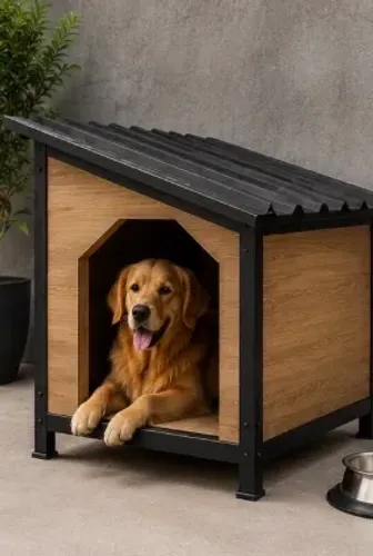 Casinha para Cachorro em Metalon e MDF - Resistente e Moderna / A PARTIR DE 350