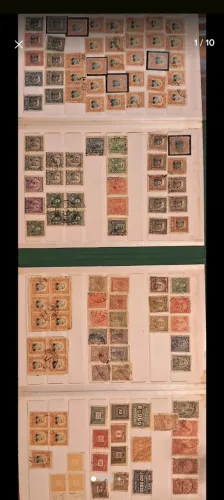 Lote com Selos Postais antigos do Brasil