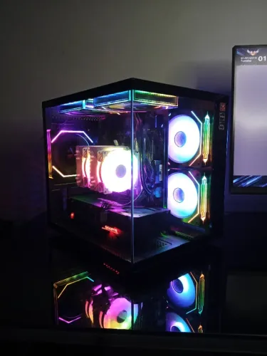 PC Gamer Completo Ryzen 5 5500, RX 7600 8GB, 32GB RAM, Monitor AOC 27" IPS 100Hz