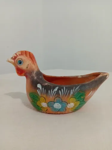 Galinha de Cerâmica Decoração Antiguidade