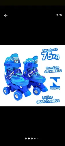 PATINS INFANTIL NOVO