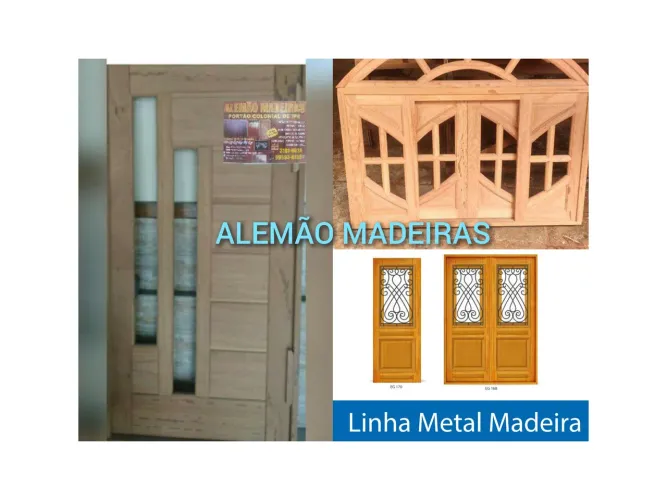 PORTAS, JANELAS E ESQUADRIAS DE MADEIRA MACIÇA SOB MEDIDA