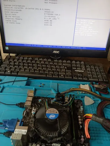 Placa Mãe Msi LGA 1155 H61M-E22/W8 + i5 3470S S/Espelho (LEIA)