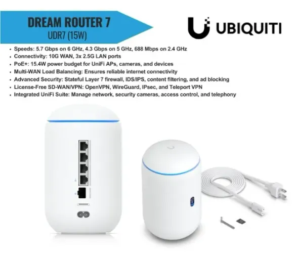 Ubiquiti Unifi Cloud Gateway Dream Router 7