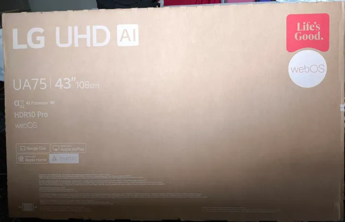 Smart tv 4k 43" LG + brinde