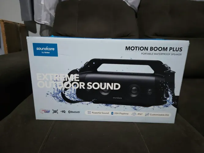 Caixa de som anker motion boom plus 80w