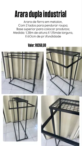 Arara dupla industrial 