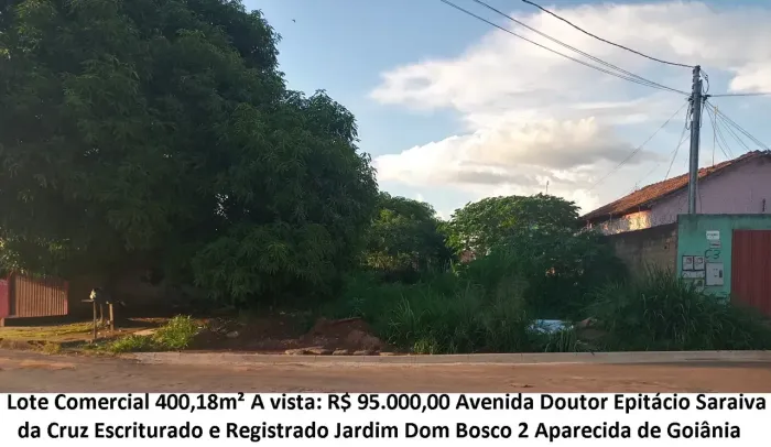 Leia a descrição: Lote Comercial 400,18m² (Avenida Doutor Epitácio Saraiva da Cruz) Jardim