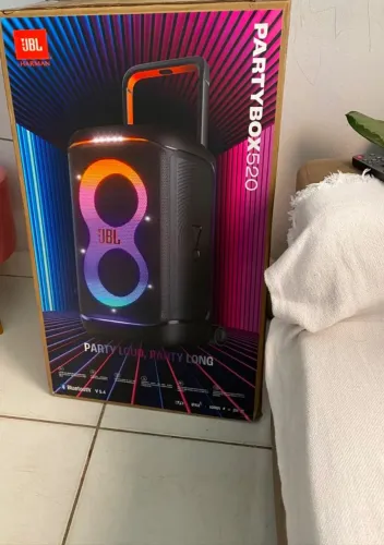 Caixa de Som JBL PartyBox 520, 400 W RMS | Com Alça Telescópica e IPX4