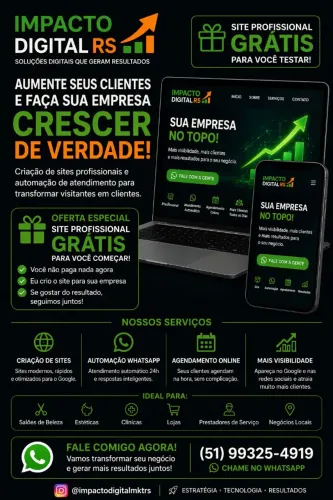 SITE PROFISSIONAL GRÁTIS + AUTOMAÇÃO WHATSAPP PARA EMPRESAS