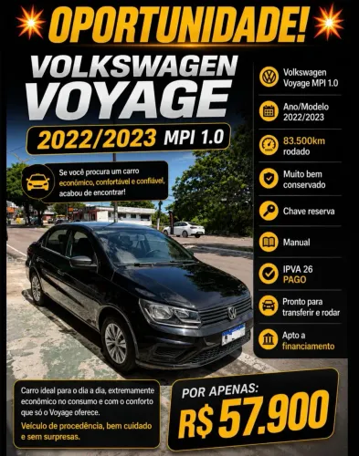 Volkswagen Voyage 1.0 Flex 12V 4P 2023