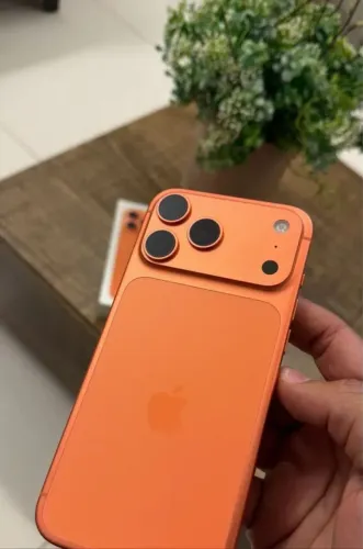 IPHONE 17 PRO MAX 256GB, NA GARANTIA COM CAIXA, CABO, PELICULA E CAPINHA, BATERIA 93%