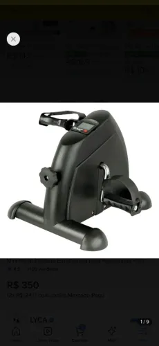 Mini pedal ergometrico bicicleta fisioterapia