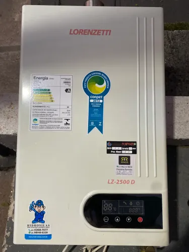 Aquecedor a Gás Lorenzetti LZ-2500 D GN Digital - Funciona - Para Reparo