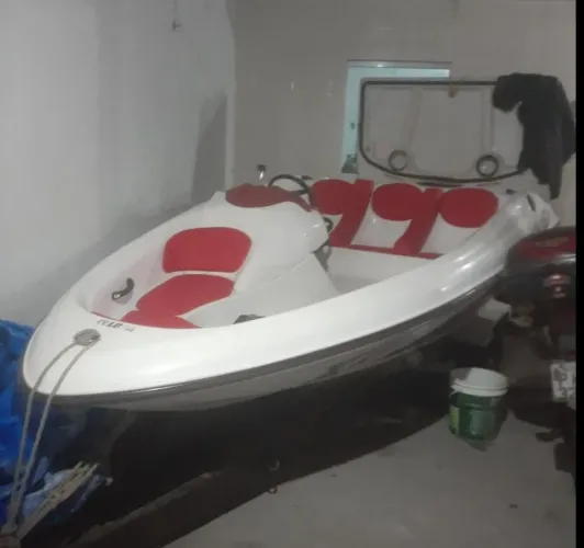 Lancha 16 pés casco duplo com motor ap 1.8 marinizado!