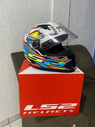 Vendo Capacete Ls2 FF358 XDron Neon Orange ( Original )