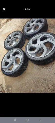 roda 17 concept tala 6 polegada zerada pneu e roda