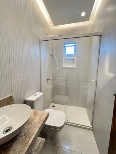 Box de vidro temperado para banheiro é só passar a largura do banheiro 