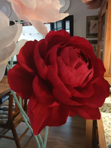 Flor gigante para decoração.
