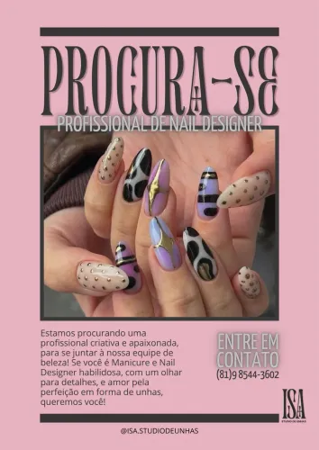 PROCURO NAIL DESIGNER com experiência 