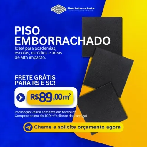 PISO EMBORRACHADO DIRETO DE FABRICA EM PROMOÇÃO