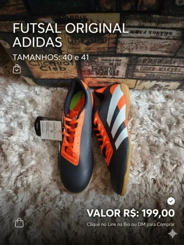 TAMANHOS 40 e 41 FUTSAL ORIGINAL ADIDAS 
