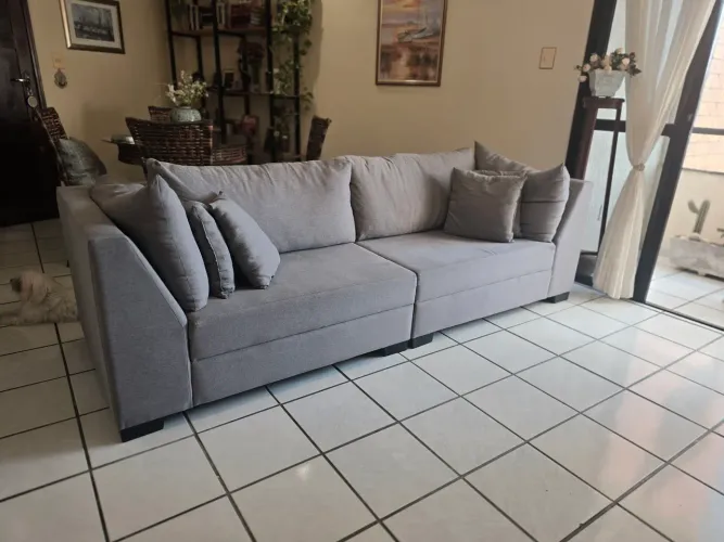 Vendo lindo sofá cinza