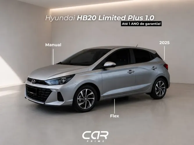 Hyundai HB20 Limited Plus1.0 Flex 12V Mec. 2025