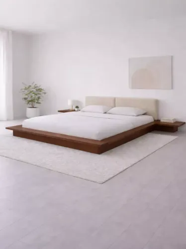 Cama King Madeira Maciça Imbuia