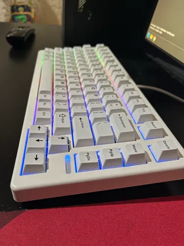 Teclado Gamer Epomaker HE80 Branco