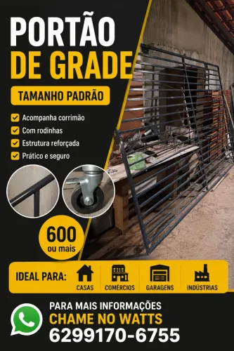Portão de grade