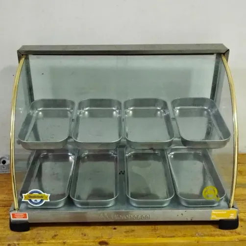 Vendo Expositor de salgados elétrico todo em inox e vidro
